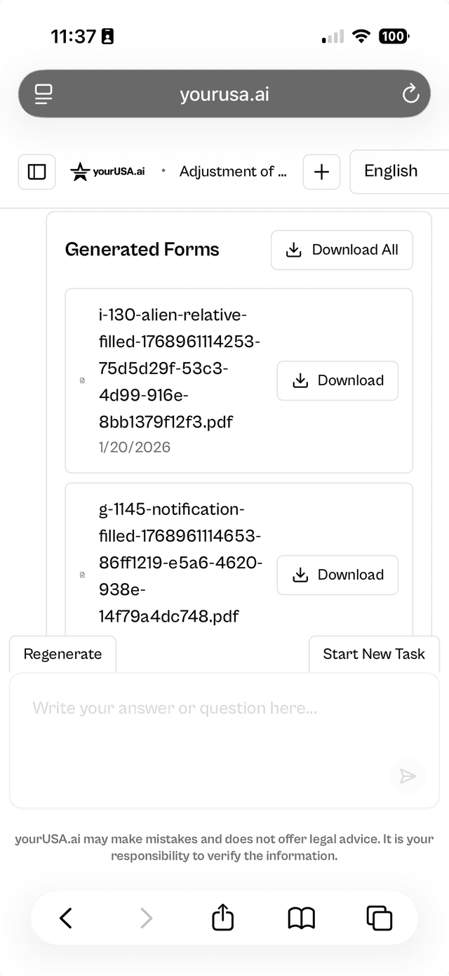 yourUSA.ai on mobile — download